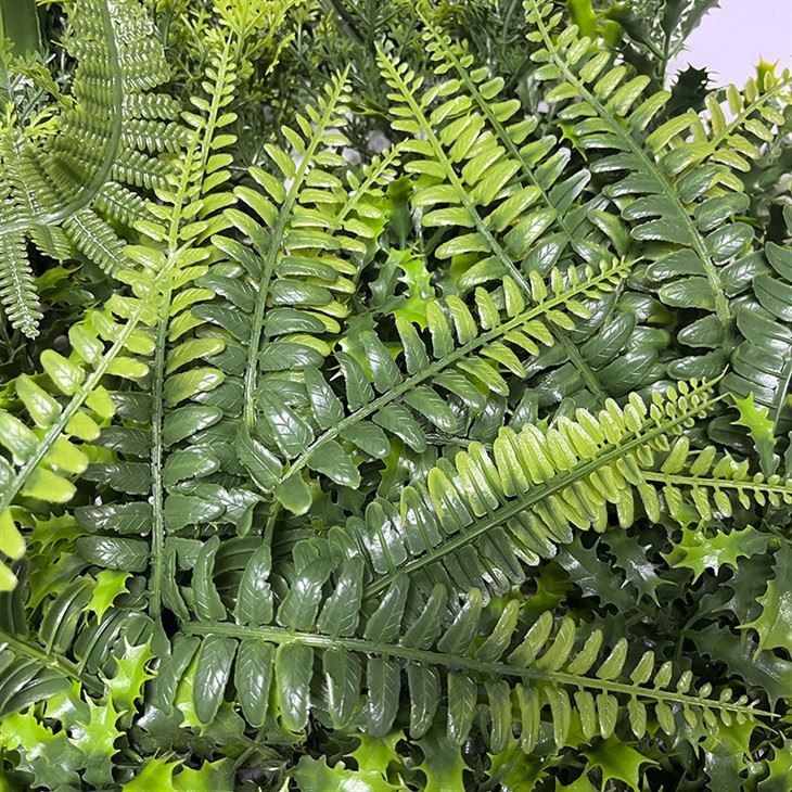 3D Green Artificial Plants Wall Panel Plastic Wall Backdrop